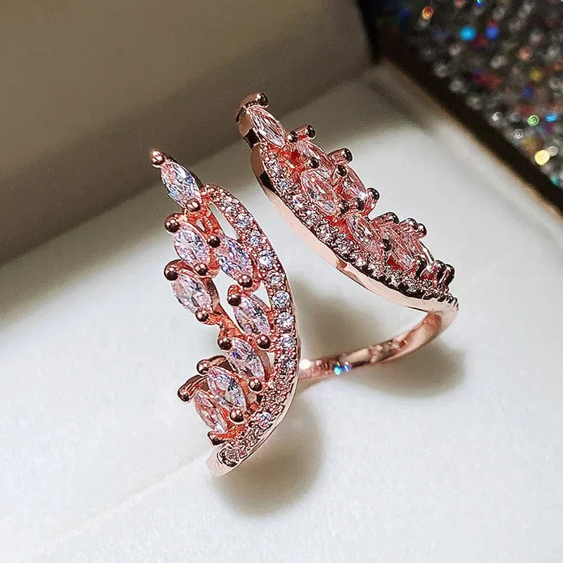 Evita – Armband und Ring mit Engelsflügeln